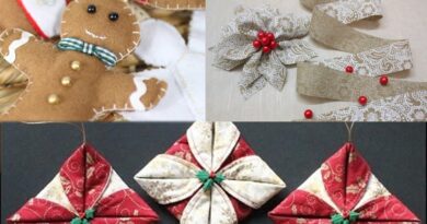 How to Make Fabric Christmas Ornaments