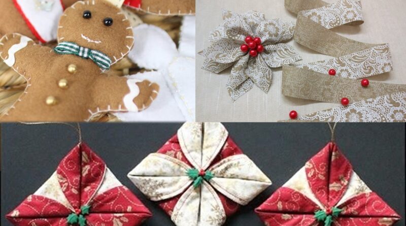 How to Make Fabric Christmas Ornaments